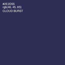 #2E2D55 - Cloud Burst Color Image